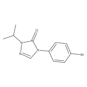 4-(4-Bromophenyl)-2-isopropyl-2,4-dihydro-3H-1,2,4-triazol-3-one Structure