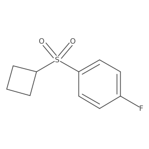 Benzene, 1-(cyclobutylsulfonyl)-4-fluoro-结构式
