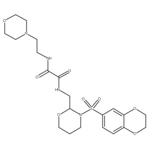 N1-((3-((2,3-dihydrobenzo[b][1,4]dioxin-6-yl)sulfonyl)-1,3-oxazinan-2-yl)methyl)-N2-(2-morpholinoethyl)oxalamide Structure