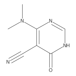 4-(Dimethylamino)-1,6-dihydro-6-oxo-5-pyrimidinecarbonitrile Structure
