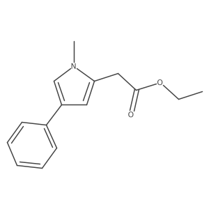 Ethyl 2-(1-methyl-4-phenyl-1H-pyrrol-2-yl)acetate Structure