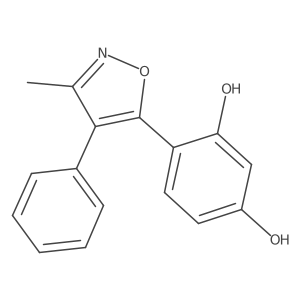 4-(3-Methyl-4-phenyl-1,2-oxazol-5-yl)benzene-1,3-diol结构式