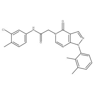 N-(3-chloro-4-methylphenyl)-2-(1-(2,3-dimethylphenyl)-4-oxo-1H-pyrazolo[3,4-d]pyrimidin-5(4H)-yl)acetamide Structure