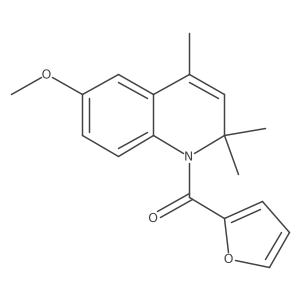1-(2-Furoyl)-6-methoxy-2,2,4-trimethyl-1,2-dihydroquinoline Structure