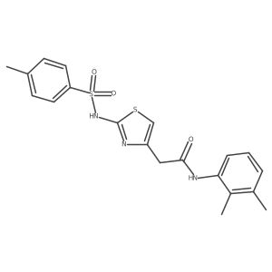 N-(2,3-dimethylphenyl)-2-(2-(4-methylphenylsulfonamido)thiazol-4-yl)acetamide Structure