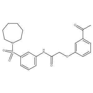 2-(3-acetylphenoxy)-N-[3-(azepane-1-sulfonyl)phenyl]acetamide Structure