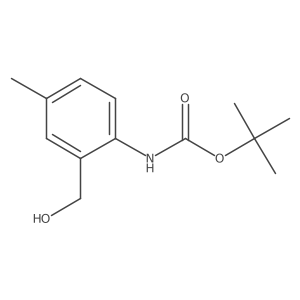 (2-Hydroxymethyl-4-methyl-phenyl)-carbamic acid tert-butyl ester Structure