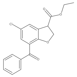 Ethyl 7-benzoyl-5-chloro-2,3-dihydrobenzofuran-3-carboxylate Structure