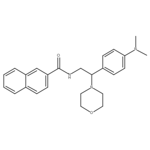 N-(2-(4-(dimethylamino)phenyl)-2-morpholinoethyl)-2-naphthamide结构式