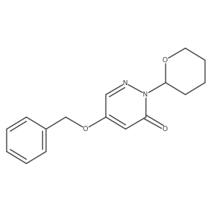5-(Benzyloxy)-2-(2-tetrahydropyranyl)pyridazin-3(2H)-one结构式