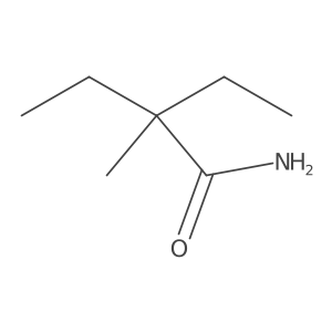 2-Ethyl-2-methylbutanamide结构式