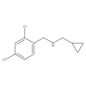 N-(2,4-dichlorobenzyl)(cyclopropyl)methanamine结构式