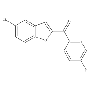 5-Chloro-2-(4-fluorobenzoyl)-1-benzofuran结构式
