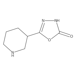 5-(Piperidin-3-yl)-2,3-dihydro-1,3,4-oxadiazol-2-one Structure