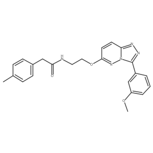 N-(2-((3-(3-methoxyphenyl)-[1,2,4]triazolo[4,3-b]pyridazin-6-yl)oxy)ethyl)-2-(p-tolyl)acetamide Structure