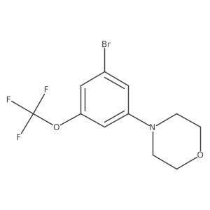 4-(3-Bromo-5-(trifluoromethoxy)phenyl)morpholine结构式