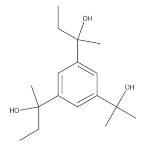 I+/-1,I+/-3-Diethyl-I+/-1,I+/-3,I+/-5,I+/-5-tetramethyl-1,3,5-benzenetrimethanol结构式