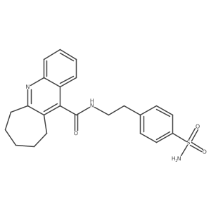 NS(=O)(=O)c1ccc(CCNC(=O)c2c3c(nc4ccccc24)CCCCC3)cc1结构式