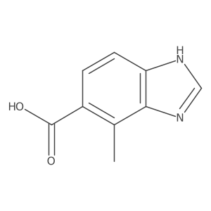 7-methyl-1H-benzimidazole-6-carboxylic acid结构式