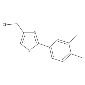 4-(Chloromethyl)-2-(3,4-dimethylphenyl)-1,3-thiazole Structure