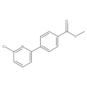 Methyl 4-(6-chloro-2-pyridinyl)benzoate结构式
