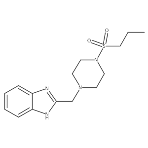 2-((4-(propylsulfonyl)piperazin-1-yl)methyl)-1H-benzo[d]imidazole结构式