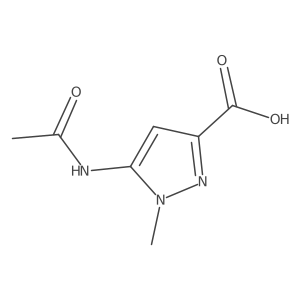 CC(=O)Nc1cc(C(=O)O)nn1C结构式