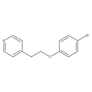 4-[2-(4-Bromophenoxy)ethyl]pyridine结构式