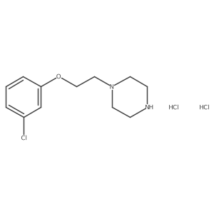 1-[2-(3-Chloro-phenoxy)-ethyl]-piperazine dihydrochloride Structure