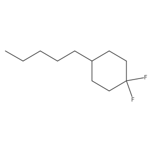 1,1-Difluoro-4-pentylcyclohexane结构式