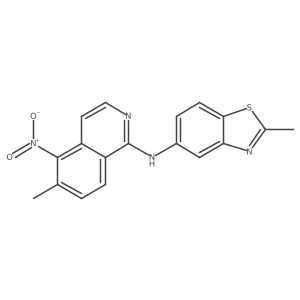 2-methyl-N-(6-methyl-5-nitroisoquinolin-1-yl)-1,3-benzothiazol-5-amine Structure