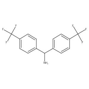 C,C-bis-(4-trifluoromethyl-phenyl)-methylamine Structure