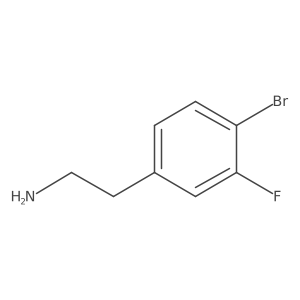 2-(4-Bromo-3-fluorophenyl)ethan-1-amine结构式