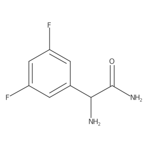 2-Amino-2-(3,5-difluorophenyl)acetamide Structure