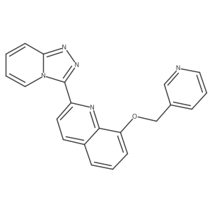 8-(3-Pyridinylmethoxy)-2-(1,2,4-triazolo[4,3-a]pyridin-3-yl)quinoline结构式
