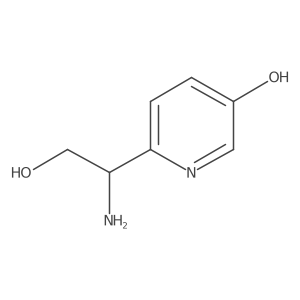 (S)-6-(1-Amino-2-hydroxyethyl)pyridin-3-ol结构式