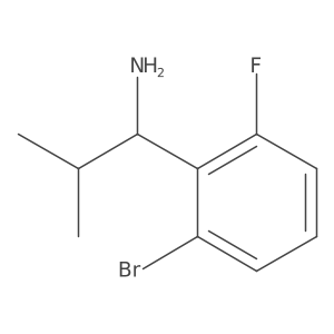 (S)-1-(2-Bromo-6-fluorophenyl)-2-methylpropan-1-amine结构式