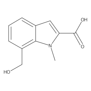 7-hydroxymethyl-1-methyl-1H-indole-2-carboxylic acid Structure