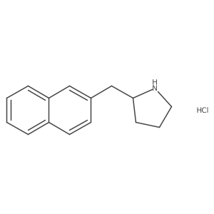 2-(Naphthalen-2-ylmethyl)pyrrolidine hydrochloride结构式