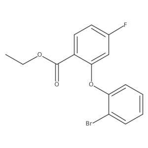 Ethyl 2-(2-bromophenoxy)-4-fluorobenzoate结构式