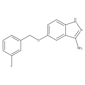 5-[(3-fluorophenyl)methoxy]-1H-indazol-3-amine Structure
