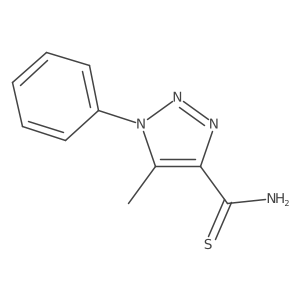 5-methyl-1-phenyl-1H-1,2,3-triazole-4-carbothioamide Structure