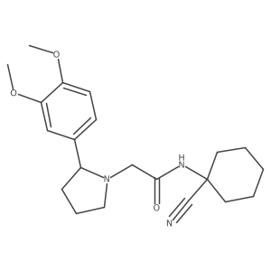 N-(1-cyanocyclohexyl)-2-[2-(3,4-dimethoxyphenyl)pyrrolidin-1-yl]acetamide Structure