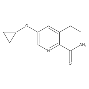 5-Cyclopropoxy-3-ethylpicolinamide Structure