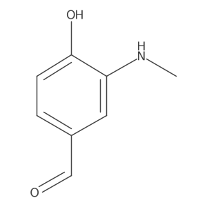 4-Hydroxy-3-(methylamino)benzaldehyde结构式