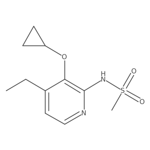N-(3-Cyclopropoxy-4-ethylpyridin-2-YL)methanesulfonamide结构式