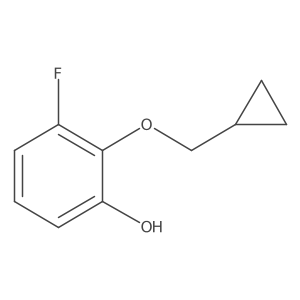 2-(Cyclopropylmethoxy)-3-fluorophenol Structure