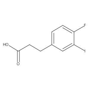 Benzenepropanoic acid, 4-fluoro-3-iodo- Structure