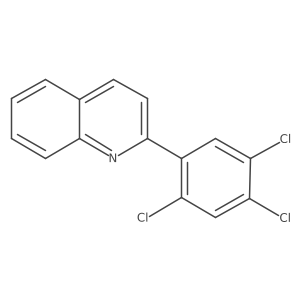 2-(2,4,5-Trichlorophenyl)quinoline Structure