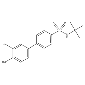 4-(4-t-Butylsulfamoylphenyl)-2-chlorophenol Structure